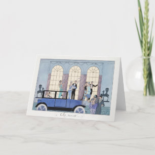George Barbier, Art Deco Thank You Card