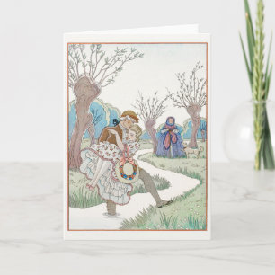 George Barbier, Art Deco Thank You Card