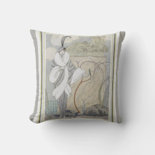 George Barbier Art Deco Throw Pillow