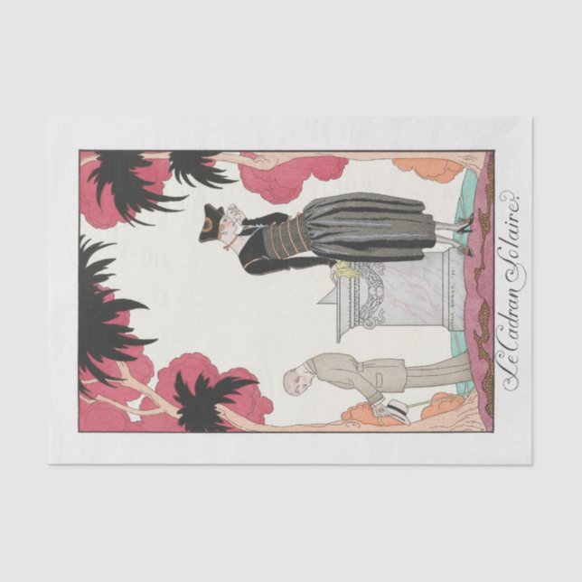 George Barbier, Art Deco Tissue Paper (Front)