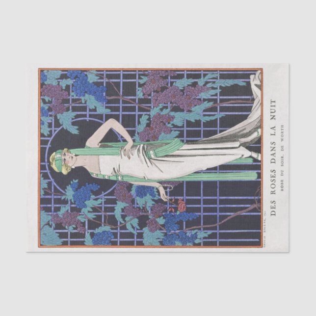 George Barbier, Art Deco Tissue Paper (Front)