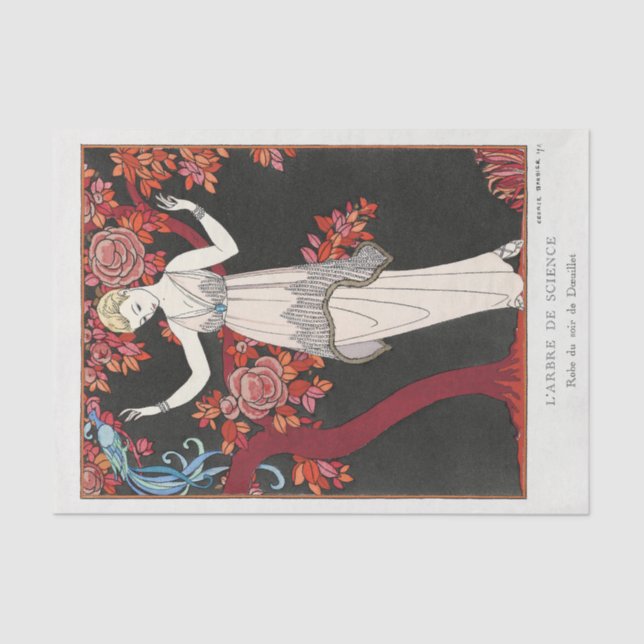 George Barbier, Art Deco Tissue Paper (Front)