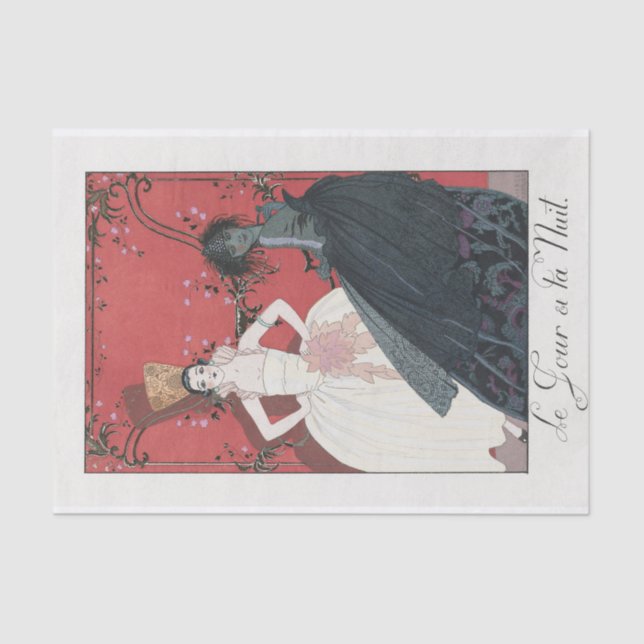 George Barbier, Art Deco Tissue Paper (Front)