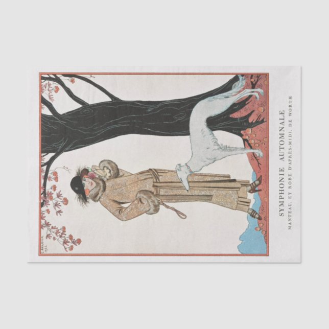 George Barbier, Art Deco Tissue Paper (Front)