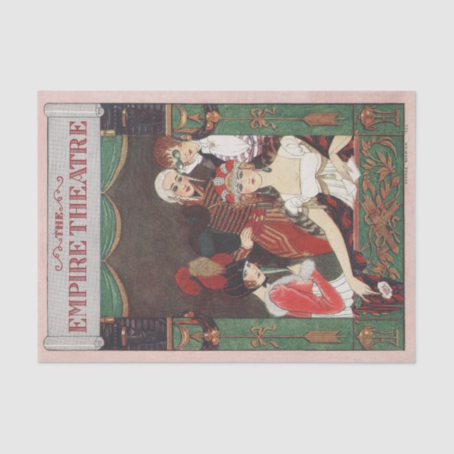 George Barbier, Art Deco Tissue Paper (Front)