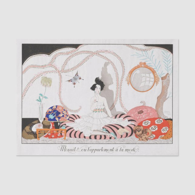 George Barbier, Art Deco Tissue Paper (Front)