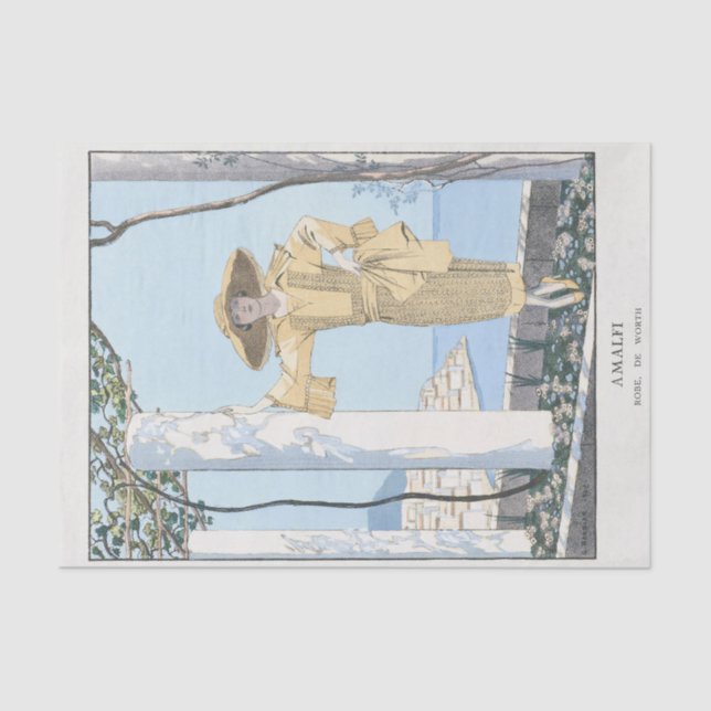 George Barbier, Art Deco Tissue Paper (Front)