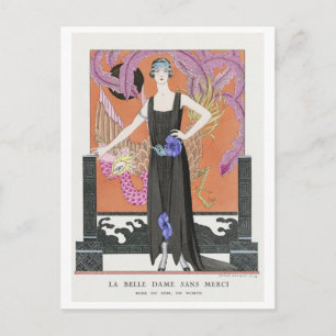 George Barbier Vintage Fashion Postcard