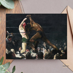George Bellows Both Members of This Club Painting  Postcard
