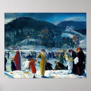 George Bellows Love of Winter Poster