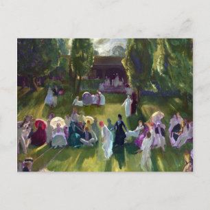 George Bellows Tennis at Newport Postcard