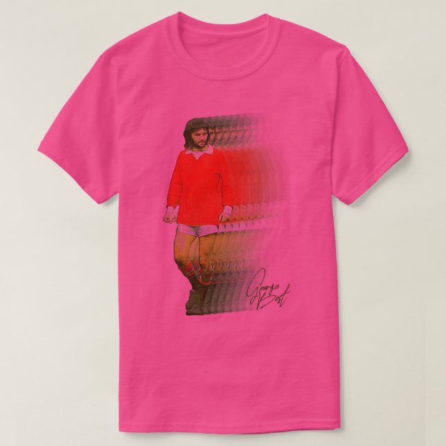 George Best Retro Fade T-Shirt (Design Front)