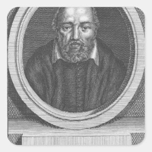 George Buchanan, engraved for Universal Magazine Square Sticker