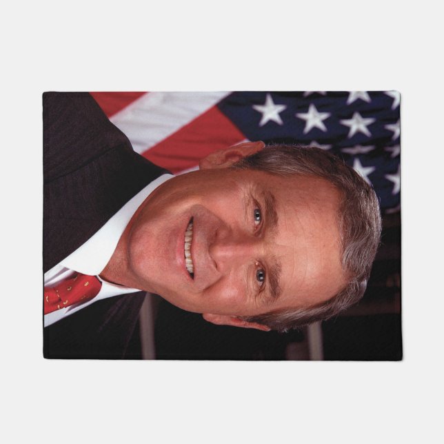 George Bush 43rd US American President Photo Doormat (Front)