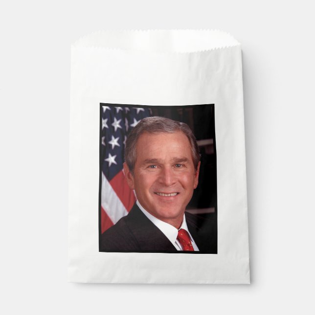 George Bush 43rd US American President Photo Favour Bags (Front)