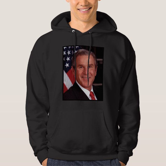 George Bush 43rd US American President Photo Hoodie (Front)