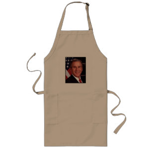 George Bush 43rd US American President Photo Long Apron