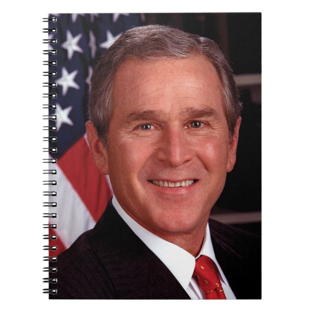 George Bush 43rd US American President Photo Notebook (Front)