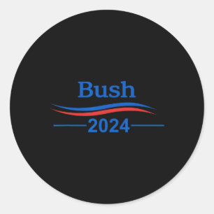 George Bush Bush President Republican Patriot Classic Round Sticker
