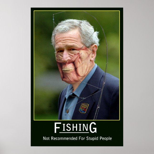 George Bush Fishing Poster (Front)