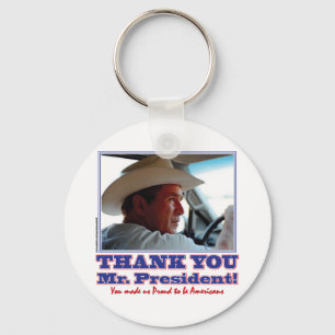 George Bush/Thank you! Key Ring