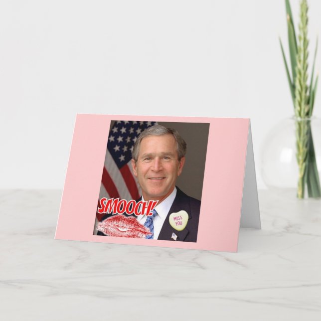 George Bush Valentine's Day Holiday Card (Front)