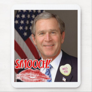 George Bush Valentine's Day Mouse Mat