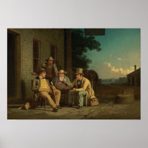 George Caleb Bingham - Canvassing for a Vote Poster