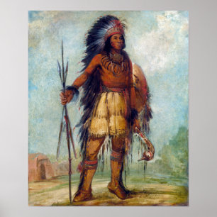 George Catlin A‑wun-né-wa-be, Bird of Thunder Poster