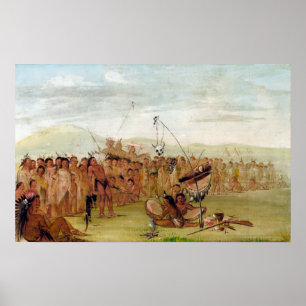 George Catlin Self-torture in a Sioux Religious Poster