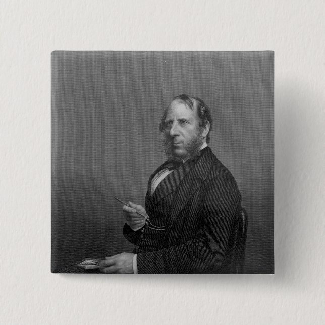 George Cruikshank Esq 15 Cm Square Badge (Front)