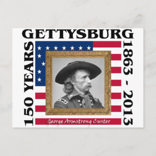 George Custer - 150th Anniversary Gettysburg Postcard
