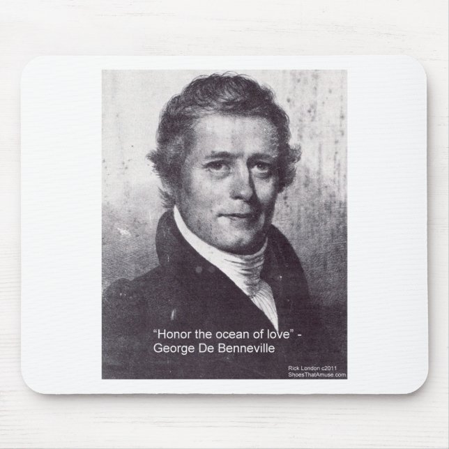George De Benneville Ocean Of Love Quote Gifts Mouse Mat (Front)