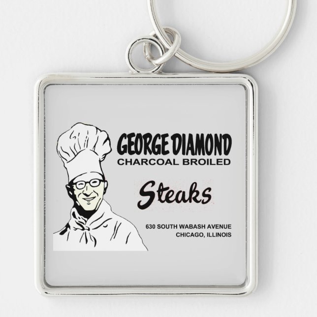 George Diamond Restaurant, Chicago, IL Key Ring (Front)