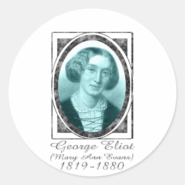 George Eliot Classic Round Sticker (Front)