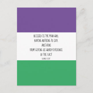 George Eliot Quote Postcard