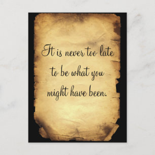 George Eliot's quote on life Postcard