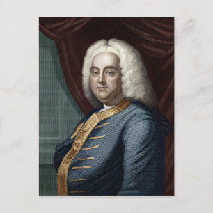 George Frederic Handel, engraved by Thomson Postcard