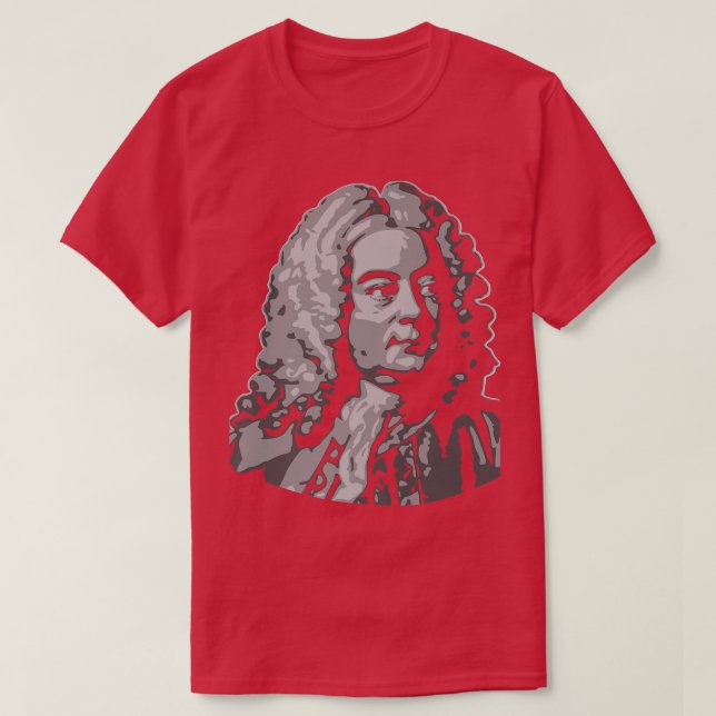 George Frideric Handel Classical Music Composer 94 T-Shirt (Design Front)