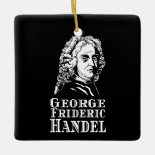 George Frideric Handel Portrait Ceramic Ornament