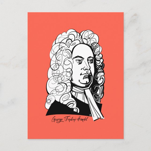 George Frideric Handel Postcard (Front)