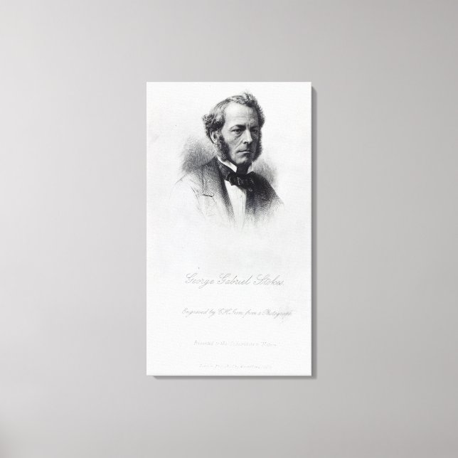 George Gabriel Stokes Canvas Print (Front)