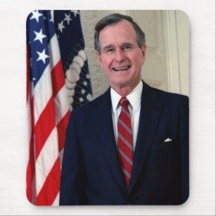 George H. Bush 41th US President Mouse Mat