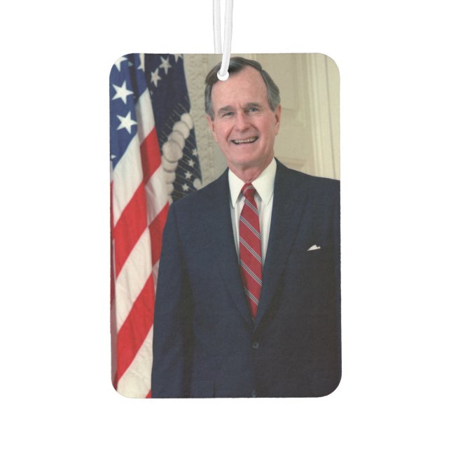 George H. W. Bush Car Air Freshener (Back)