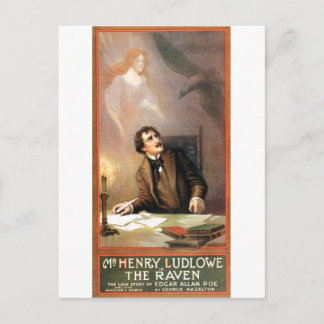 George Hazelton's The Raven (Edgar Allan Poe) 1908 Postcard