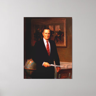 GEORGE HERBERT WALKER BUSH by Herbert Abrams Canvas Print