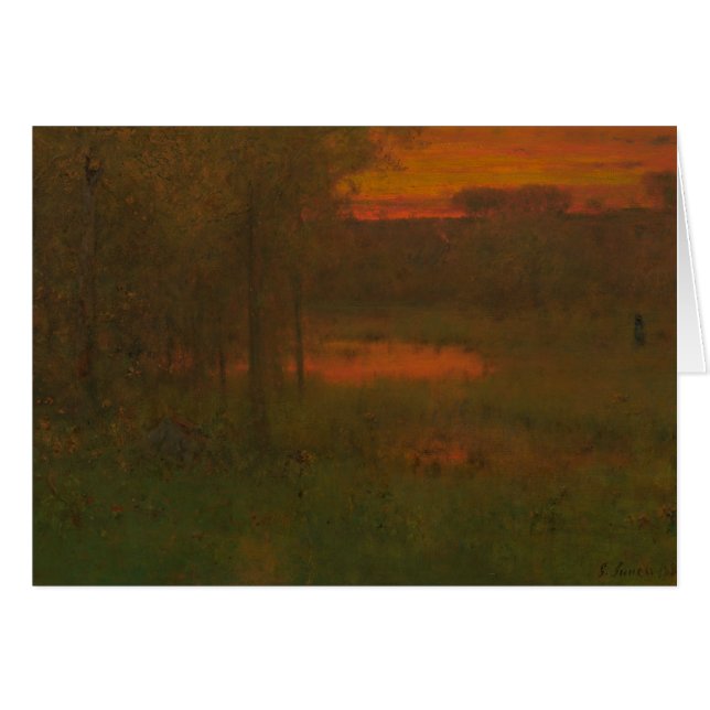 George Inness - Landscape, Sunset (Front Horizontal)