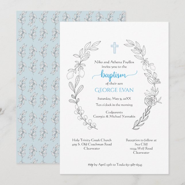 George Invitation (Front/Back)