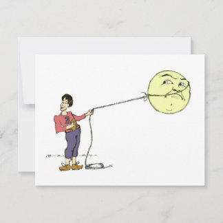 "George Lassos the Moon" Card