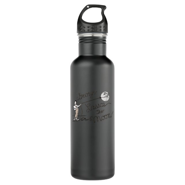 George Lassos the Moon, It's a wonderful life, Geo 710 Ml Water Bottle (Front)